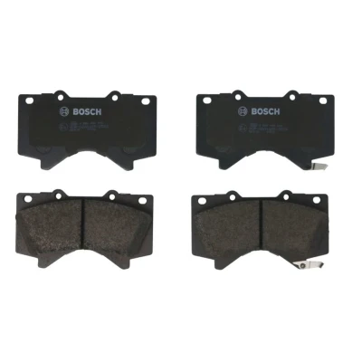 Kuva BOSCH 0 986 494 449 Jarrupalat Low Metallic akustisella kulumavaroittimella Huudonvaimennuspellillä, asennusohjeella TOYOTA: Land Cruiser Prado 150