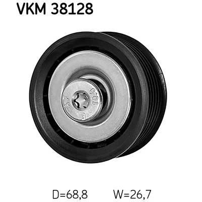Kuva SKF VKM 38128 Ohjainrulla MERCEDES BENZ: Sprinter 3.5 T Van, Vito Mixto, Bussi