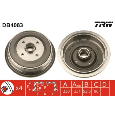 Kuva TRW DB4083 Jarrurumpu 246