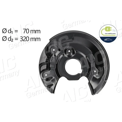 Kuva AIC 57843 Jarrukilpi Taka akseli, vasen VOLKSWAGEN: GOLF 6, Eos, Jetta 4, SKODA: Yeti
