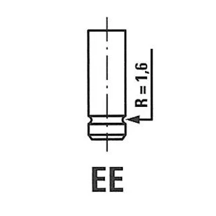 Kuva FRECCIA R4926/SNT Imuventtiili 37,2mm Venttiilivarsi nitrattu