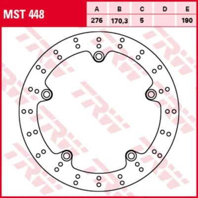 Kuva TRW MST448 Jarrulevyt 276 5
