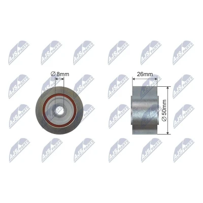Kuva Ohjainrulla, moniurahihna CITROËN, FIAT, PEUGEOT OE 1613838680, 5751.92, 5751.95