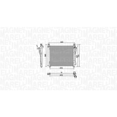 Kuva Kondensaattori, ilmastointilaite KIA PICANTO I OE 9760607500, 97606 07500, 9760607550