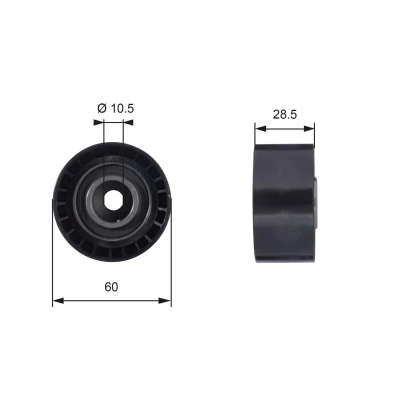 Kuva GATES T42036 Ohjainrulla, Hammashihna 60 G Force Redline CVT Belt