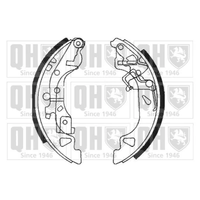 Kuva QUINTON HAZELL BS1108 Jarrukengät 180 32 FIAT: Punto II Hatchback