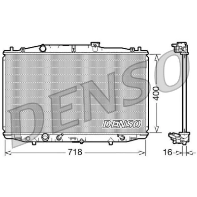 Kuva DENSO DRM40024 Jäähdytin Alumiini 400 718 16