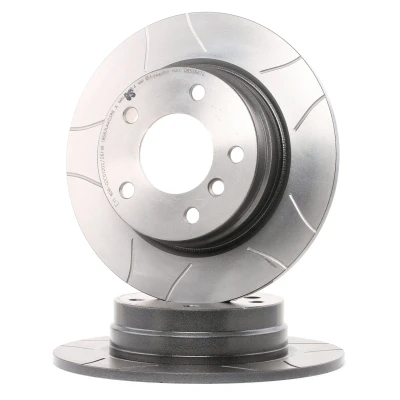 Kuva BREMBO MAX LINE 08.5366.76 Jarrulevyt 280 10 5 täysi, lovella pinnoitettu Ruuveilla BMW: 3 Sedan, Coupe, Touring
