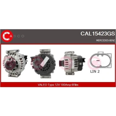 Kuva CASCO CAL10211AS Laturi 12V 90A MERCEDES BENZ: E sarja Sedan, SLK, T modell