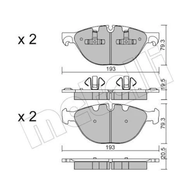 Kuva Jarrupalasarja, levyjarru METELLI 22 0823 0