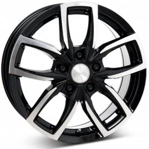 Kuva Image Vector Black Polished 7x17 5/120 ET55 B65.1
