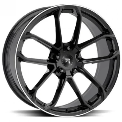 Kuva R Series R14 Black Polish 9.5x21 5/112 ET31 B66.6