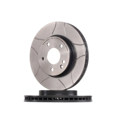 Kuva BREMBO MAX LINE 09.6845.75 Jarrulevyt 288 25 5 tuuletettu sisältä, lovella pinnoitettu hiiliteräs Ruuveilla MERCEDES BENZ: C sarja Sedan