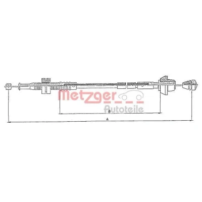 Kuva METZGER 10.0152 Kaasuvaijeri COFLE