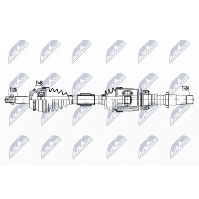 Kuva Vetoakseli TOYOTA CAMRY Sedan (_v5_), Etuakseli, oikea OE 43410 06790