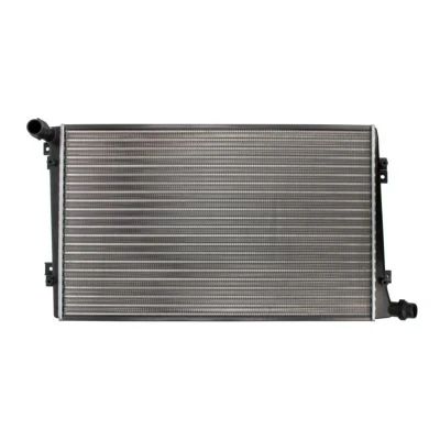 Kuva THERMOTEC D7W042TT Jäähdytin ajoneuvoille ilmastointilaitteella tai ilman 415 650 34 Käsivaihteisto Jäähdytysrivat mekaan. kiinnitetyt