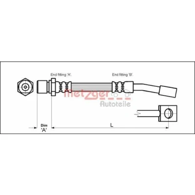 Kuva METZGER 4114679 Jarruletku 325