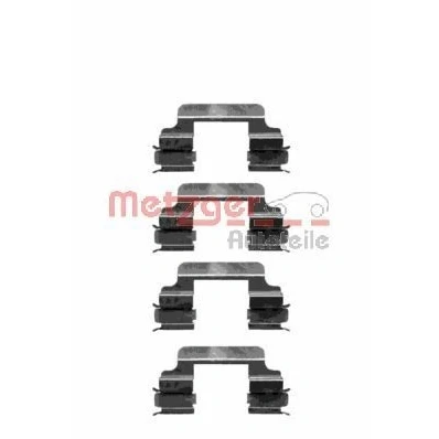 Kuva METZGER 109 1231 Tarvikesarja, Jarrupala MERCEDES BENZ: C sarja T modell, Sedan, SLK, AUDI: A6 C6 Avant, PEUGEOT: 407 SW