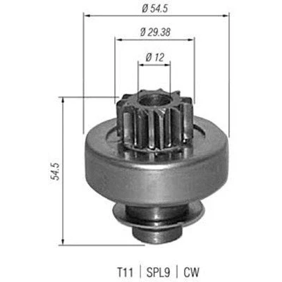 Kuva MAGNETI MARELLI 940113020347 Hammaspyörä, käynnistys