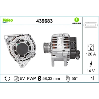 Kuva VALEO 439683 Laturi 14V 120A KIA: cee‘d I Farmari