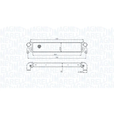Kuva MAGNETI MARELLI 351319205300 Välijäähdytin