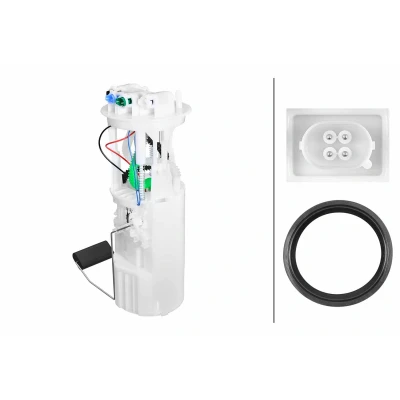 Kuva HELLA 8TF 358 306 741 Polttoainepumppu Tiivisteillä, Säiliön anturilla Sähköinen Diesel