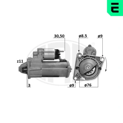 Kuva ERA 220687A Starttimoottori 12 1,4 11 ALFA ROMEO: MiTo, FIAT: 500L