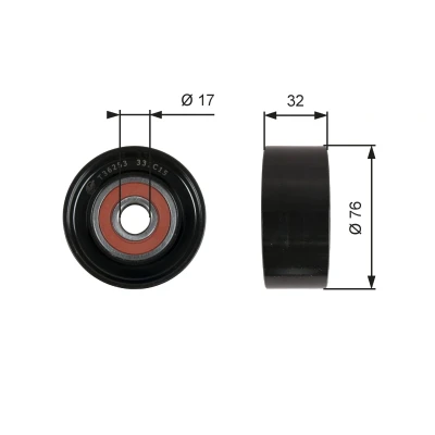 Kuva GATES FleetRunner Micro V Kit T36253 Ohjainrulla KIA: SORENTO 1, HYUNDAI: H 1 Cargo
