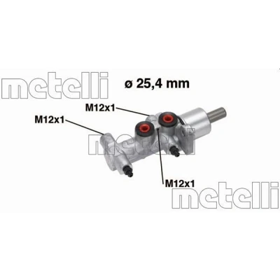 Kuva METELLI 05 0766 Jarrupääsylinteri 25,40 Alumiini