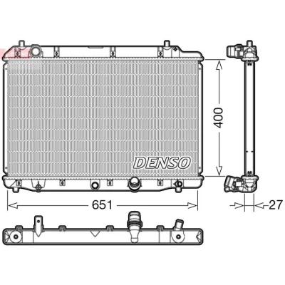 Kuva DENSO DRM40036 Jäähdytin 400 675 27