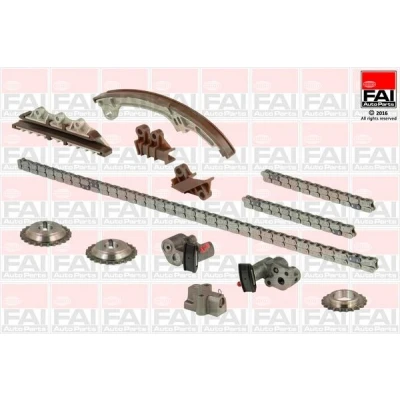 Kuva FAI AutoParts TCK252 Jakoketjusarja ilman tiivisteitä, Hammaspyörillä Yksinkertainen, Niittiketju NISSAN: 350Z Coupe