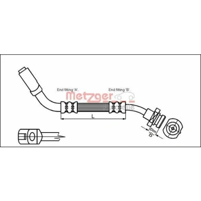 Kuva METZGER 4114723 Jarruletku 333 NISSAN: TERRANO 1, 2, Pick Up