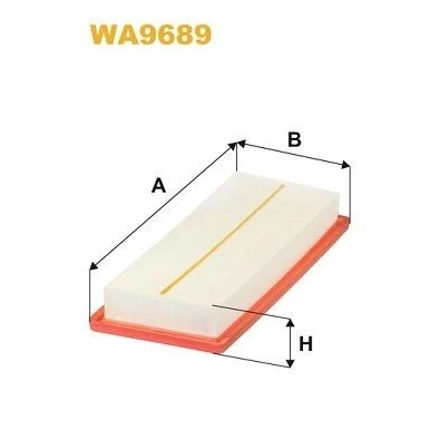 Kuva WIX FILTERS WA9689 Ilmansuodatin 40mm 146mm 360mm Suodatinpanos CITROËN: C5 3, III Farmari, C4 I Hatchback, PEUGEOT: 508 Sedan, SW