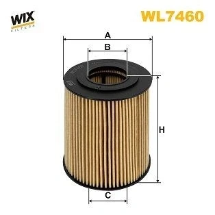 Kuva WIX FILTERS WL7460 Öljynsuodatin Suodatinpanos OPEL: Astra H Caravan, J Sports Tourer, Corsa D Hatchback, CHEVROLET: Cruze Sedan