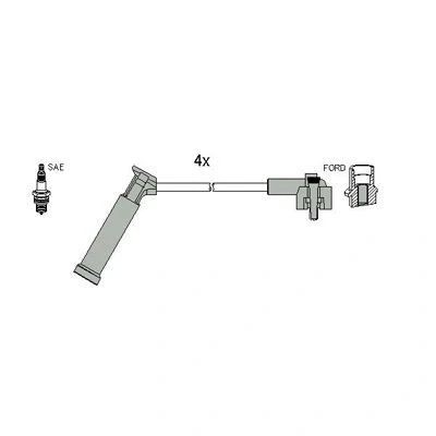 Kuva HITACHI 134124 Sytytysjohto FORD: FIESTA 4