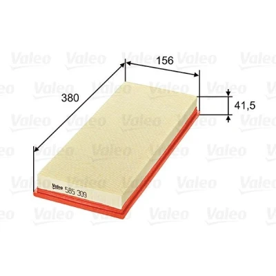 Kuva VALEO 585309 Ilmansuodatin 42 156 380 Suodatinpanos JAGUAR: X Type Sedan, Farmari