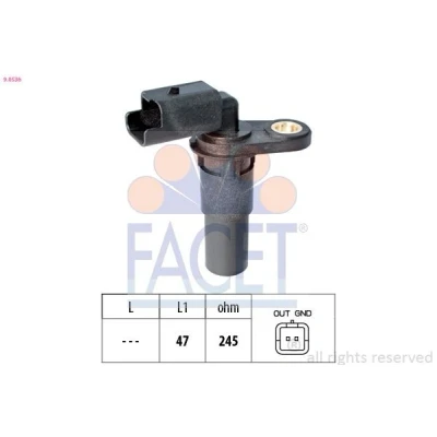 Kuva FACET 9.0536 Kampiakselin Asentotunnistin Made in Italy OE Equivalent RENAULT: SCENIC 2, Modus / GRAND Modus, DACIA: Duster SUV