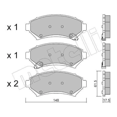 Kuva Jarrupalasarja, levyjarru METELLI 22 0696 0