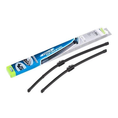 Kuva Pyyhkijänsulka Valeo Silencio X.trm, Flat Blade Set 574346 Edessä Rungottomat Pinnakiinnitys VOLKSWAGEN: Touran I, Caddy 3, Golf 5