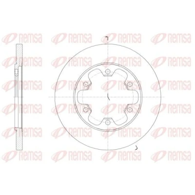 Kuva REMSA 61569.00 Jarrulevyt Taka akseli 308, 308 18 6 täysi FORD: Transit V363 Van