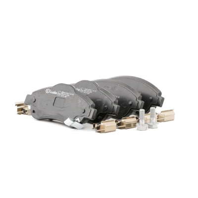 Kuva BREMBO P 28 045 Jarrupalat akustisella kulumavaroittimella Jarrusatulan ruuveilla Tarvikkeilla HONDA: CR V 3, 4