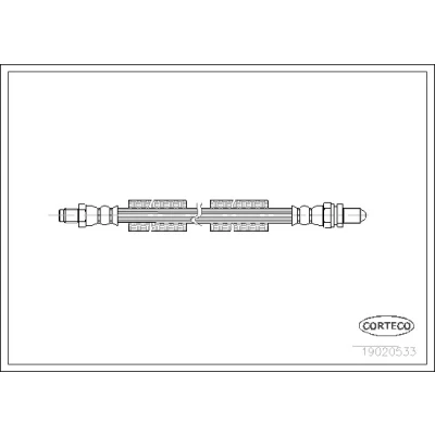 Kuva CORTECO 19020533 Jarruletku Taka akseli 350 FORD: Puma, KA Hatchback