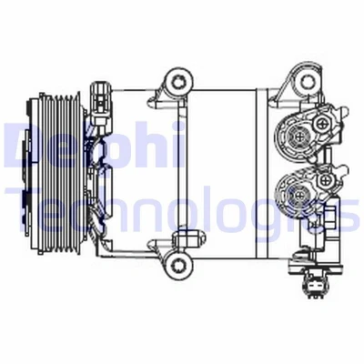 Kuva DELPHI CS20553 Ilmastoinnin Kompressori VS16 PAG 46 FORD: Tourneo Connect / Grand V408 Farmari