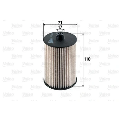 Kuva VALEO 587926 Polttoainesuodatin Suodatinpanos VOLVO: XC60 I, V70 3, XC90 I