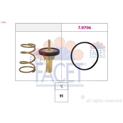 Kuva FACET 7.8995 Termostaatti 91 Ilman koppaa DACIA: LOGAN MCV 2