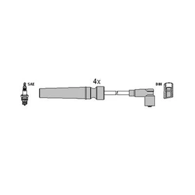 Kuva HITACHI 134119 Sytytysjohto CHEVROLET: Nubira Farmari, Lacetti Hatchback, DAEWOO: Sedan