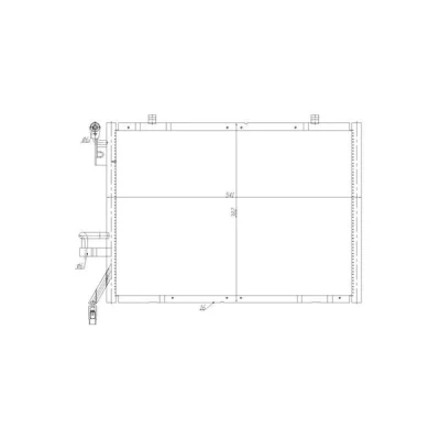 Kuva NRF Easy Fit 350483 Ilmastoinnin Lauhdutin Tiivisterenkaalla 18,5 521 R 1234yf FORD: FIESTA 6 Van