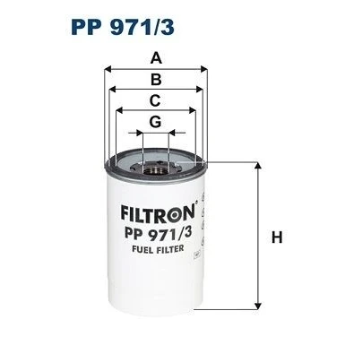 Kuva FILTRON PP 971/3 Polttoainesuodatin Ruuvattava suodatin
