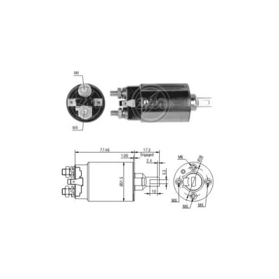 Kuva Magneettikytkin, käynnistin NISSAN OE 1757 24 760, M001T50471, M002T10171