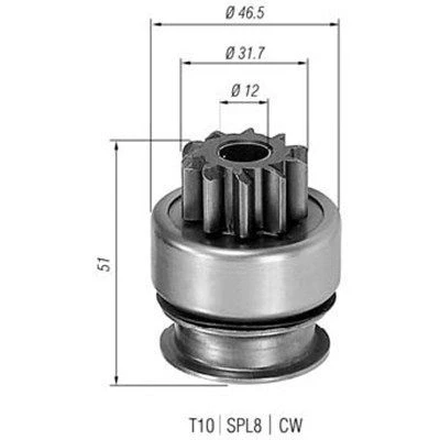 Kuva MAGNETI MARELLI 940113020177 Hammaspyörä, käynnistys